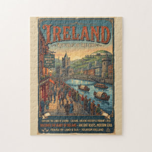 Vintage-Irland-Reiseposter