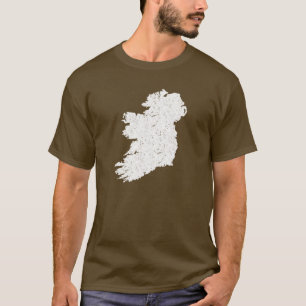 Vintage-Irlandkarte Herren T-Shirt
