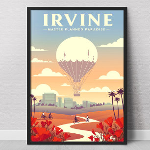 Vintage Irvine Kalifornien Poster