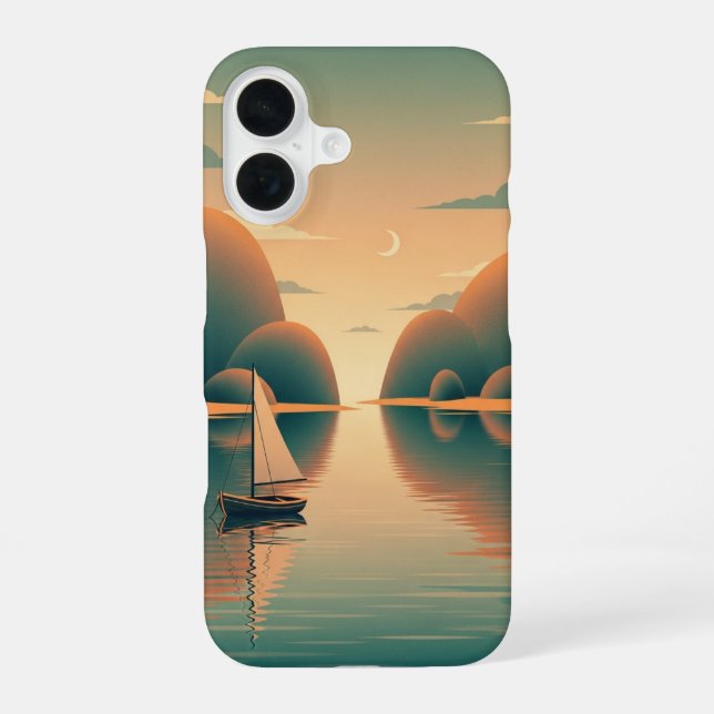 Vintage Islandbucht iPhone 16 Hülle (Rückseite)