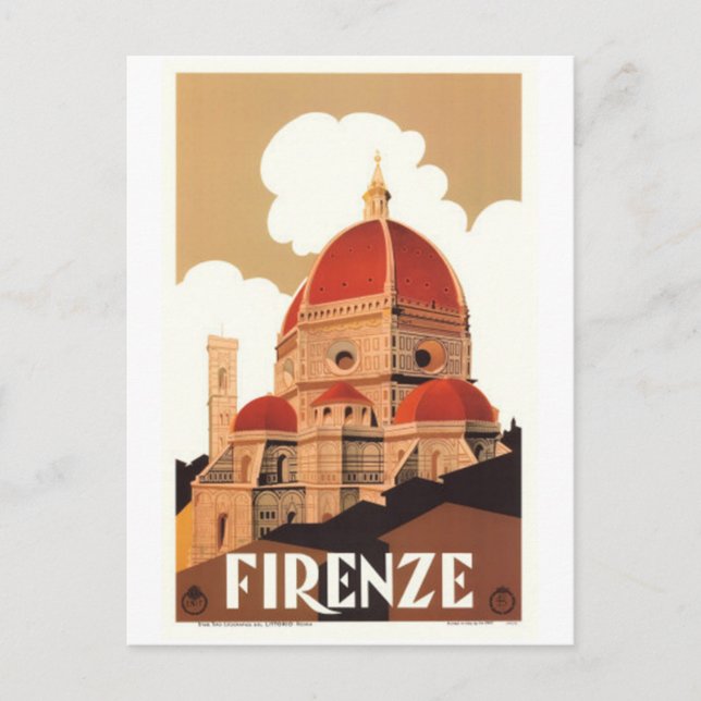 Vintage - Italien, Florenz - Postkarte (Vorderseite)