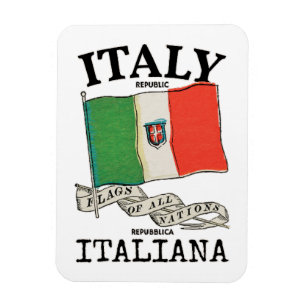 Vintage Italien Landesflagge Magnet
