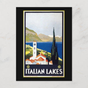 Vintage Italien Reisewerbung Postkarte