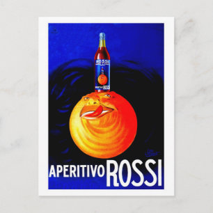 Vintage italienische Aperitivwerbung Postkarte