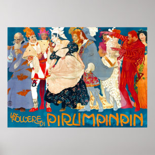 Vintage italienische Beihilfe 1907 Poster
