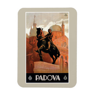 Vintage italienische Reise Paduas Padua Magnet