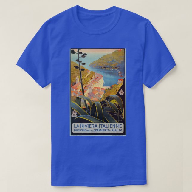 Vintage Italienische Riviera T-Shirt (Design vorne)