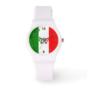 Vintage italy-Crown-Flagge Armbanduhr