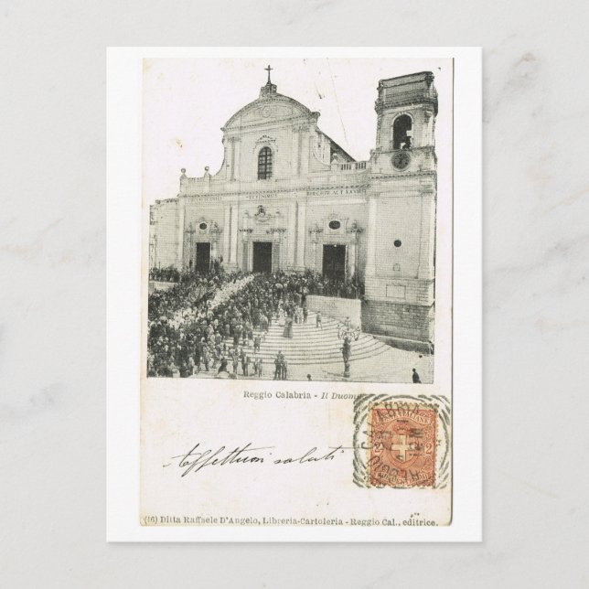 Vintage Italy, Festival, Cathedral, Reggio Postkarte (Vorderseite)