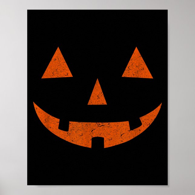 Vintage Jack o Lantern JackoLantern Kürbislaterne Poster (Vorne)