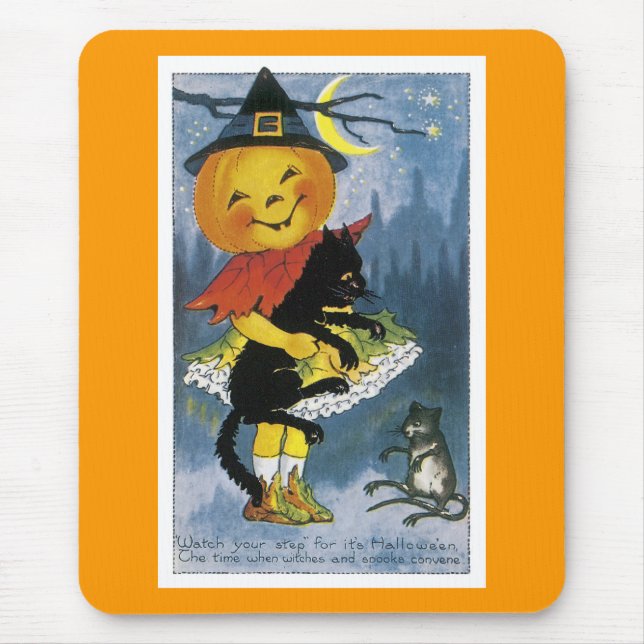 Vintage Jack o' Lantern Kind Mousepad (Vorne)