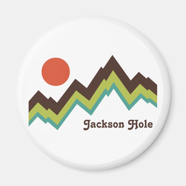 Vintage Jackson Hole Magnet (Vorne)