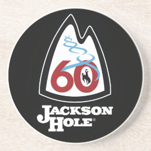 Vintage Jackson Hole Ski Resort Wyoming Gästebewer Getränkeuntersetzer