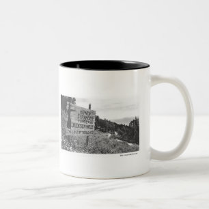 Vintage Jackson Hole Zweifarbige Tasse
