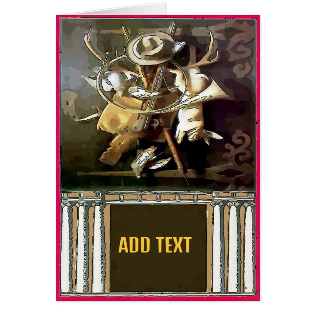 Vintage-Jagdausrüstung bearbeite Text (Vorne)