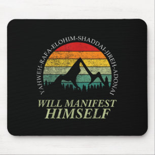 Vintage Jahwe - Wird sich selbst dem Verehrer offe Mousepad