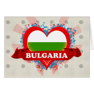 Vintage j'aime la Bulgarie