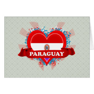 Vintage j'aime le Paraguay