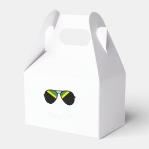Vintage Jamaika-Flagge Jamaikanische Sonnenbrille Geschenkschachtel