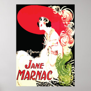 ~ vintage Jane Marnac d'art déco
