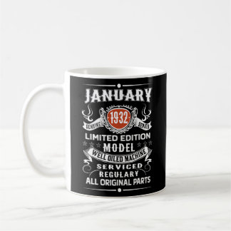 Vintage January 1932 Limited Edition 90th Kaffeetasse
