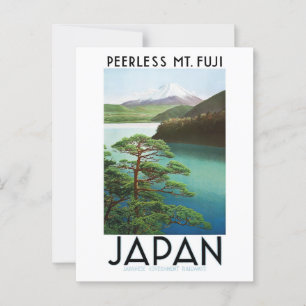 Vintage Japan Postkarte Mt. Fuji