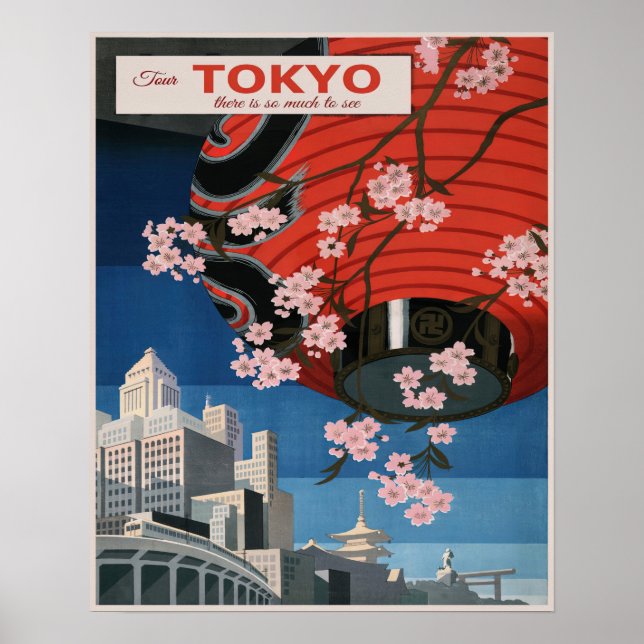 Vintage Japan Travel  Poster (Vorne)