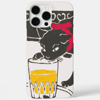Vintage Japanese Beer Cat Art Goyo Retro iPhone 16 Pro Max Hülle