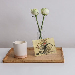 Vintage Japanese Parchment rsvp with envelopes Karte