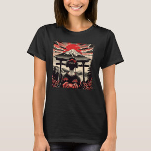 Vintage japanische Art Blume Sunset Floral Geisha T-Shirt