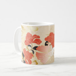 Vintage japanische Blumenkunst Kaffeetasse