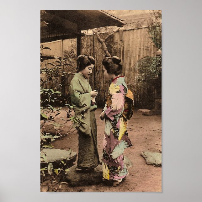 Vintage japanische Frauen Poster (Vorne)