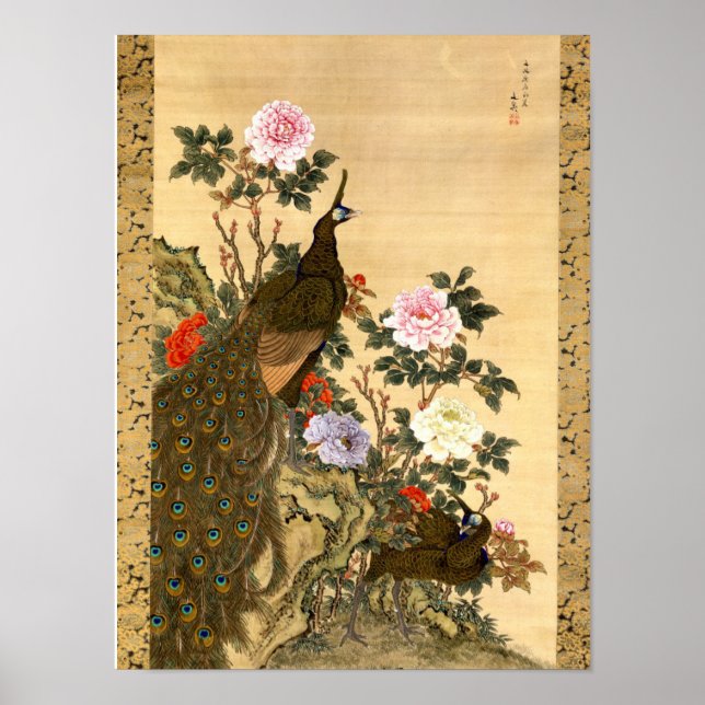Vintage japanische Friedhöfe und Friedhöfe Poster (Vorne)