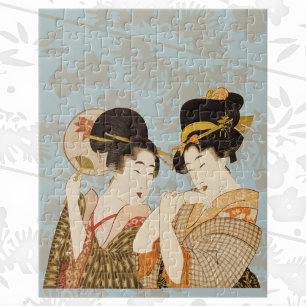 Vintage japanische Geisha-Mädchen in Kimonos