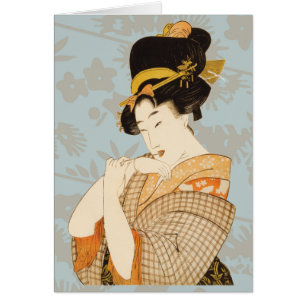 Vintage japanische Geisha-Unterhalterin in Kimono