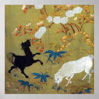 Vintage japanische Gussblüten und Kirschblüten