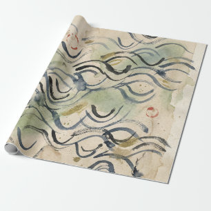 Vintage-Japanische Kalligrafiekunst (6) Geschenkpapier