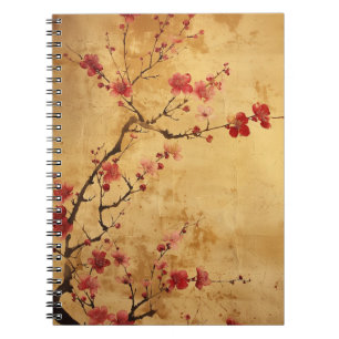 Vintage japanische Kirschblüte Notizblock