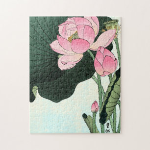 Vintage japanische Kunst Lotus Blume