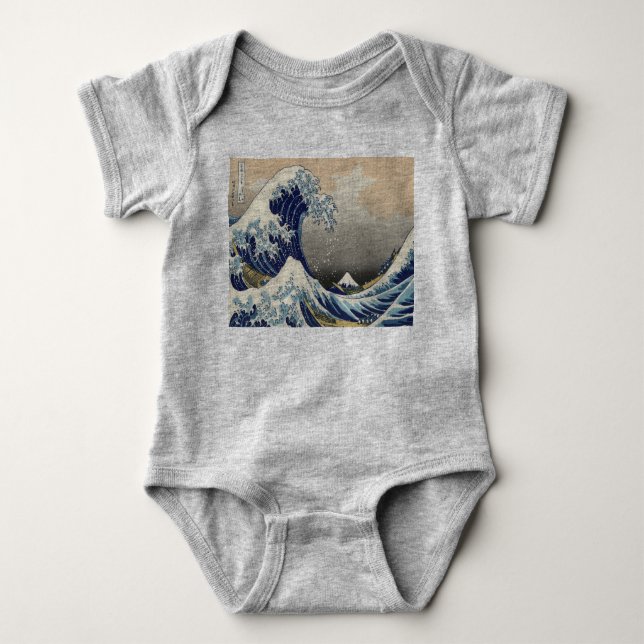 Vintage japanische Kunstlandschaft Baby Strampler (Vorderseite)