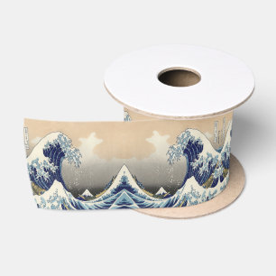 Vintage japanische Kunstlandschaft Satinband