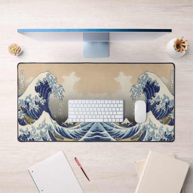 Vintage japanische Kunstlandschaft Schreibtischunterlage (Büro 1)