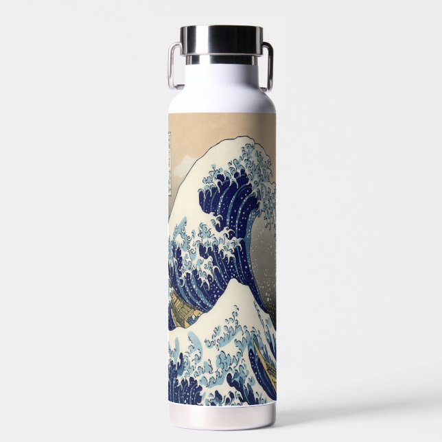 Vintage japanische Kunstlandschaft Trinkflasche (Vorne)
