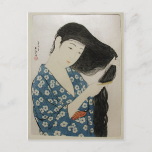 Vintage japanische Kunstpostkarte Postkarte