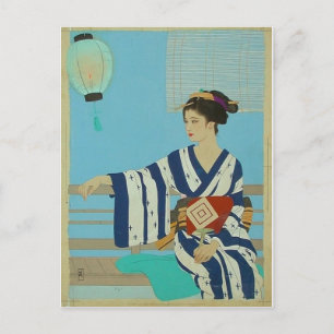 Vintage japanische Kunstpostkarte Postkarte