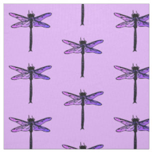 Vintage japanische Libelle, amethyst Lila Stoff