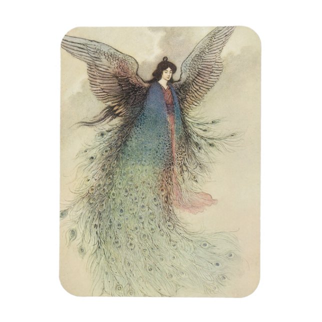 Vintage japanische Märchen, der Mond Maiden Magnet (Vertikal)