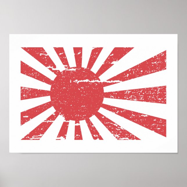 Vintage japanische Marine-Fahne Poster (Vorne)