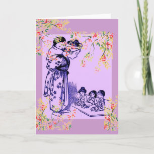 Vintage japanische Mode Karte