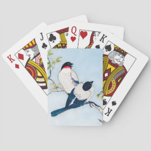 Vintage Japanische Tintenzeichnung Spielkarten